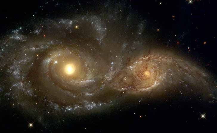 NGC 2207 and IC 2163